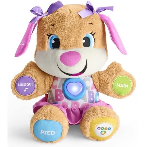 Fisher-Price - Nytt interaktivt SIS - Interaktiv plyschleksak - 6 månader och över FPP52