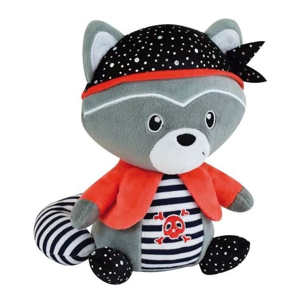 Mjuk leksak - JOHN THE RACCOON - Bluetooth - 20 cm - Ansluten högtalare - Blandat