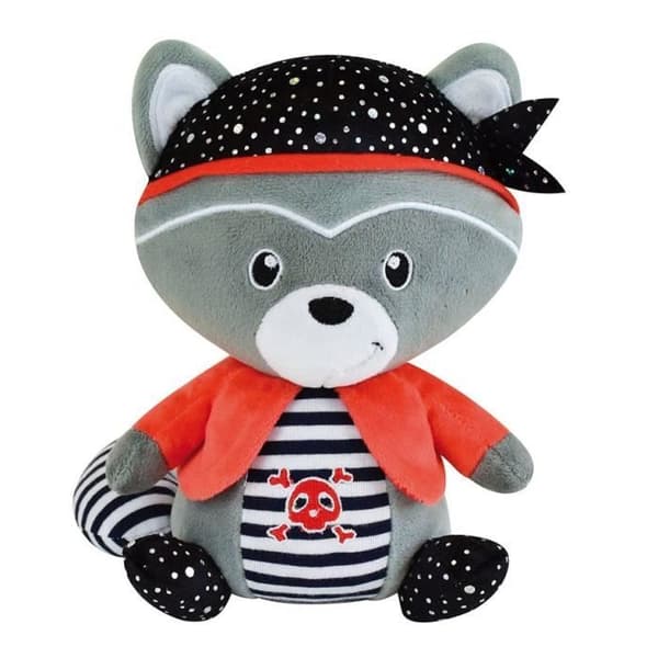 Mjuk leksak - JOHN THE RACCOON - Bluetooth - 20 cm - Ansluten högtalare - Blandat