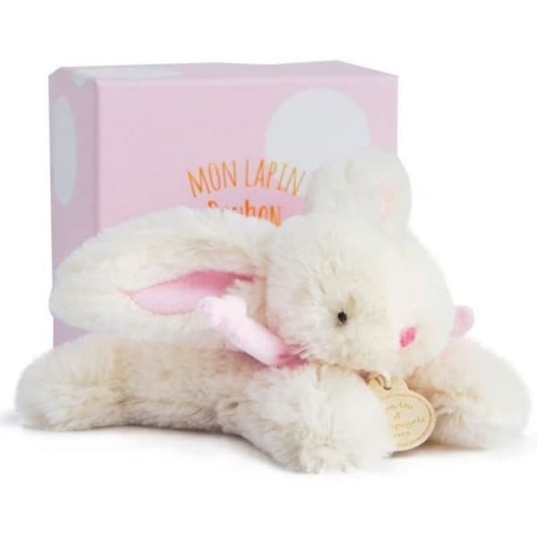 Candy Rabbit Plyschleksak - Doudou et Compagnie - Rosa 16cm - Mjuk och mjuk