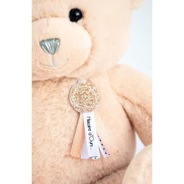 Charms Petite plyschleksak - BEAR STORY - Mycket rund, mycket mjuk och mycket smidig - Beige - Från 24 månader