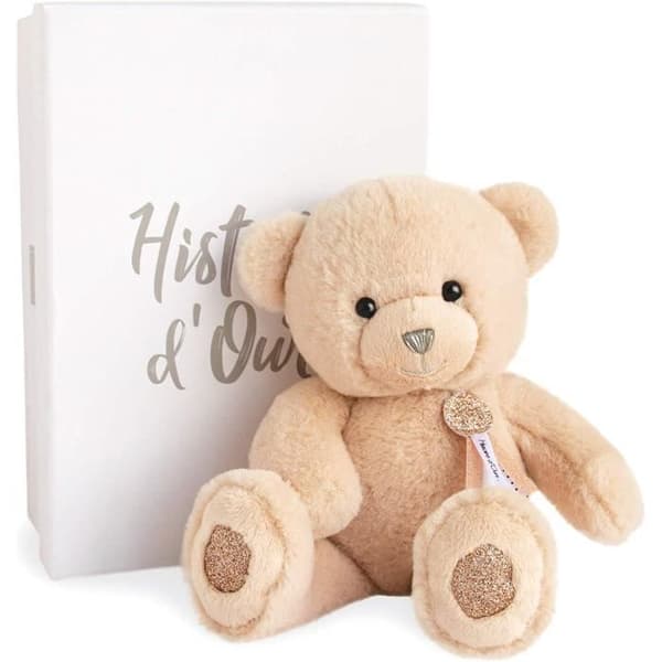 Charms Petite plyschleksak - BEAR STORY - Mycket rund, mycket mjuk och mycket smidig - Beige - Från 24 månader