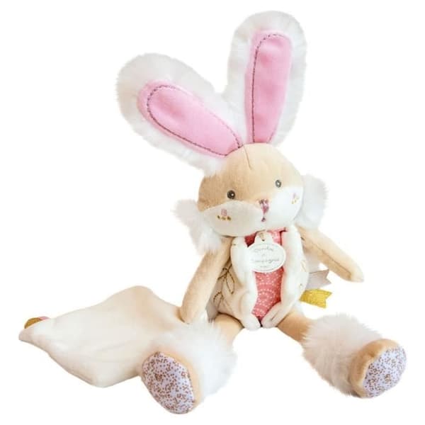 Doudou Pantin Rose - DOUDOU ET COMPAGNIE - Sockerkanin - Raffinerad och öm - Perfekt present från födseln