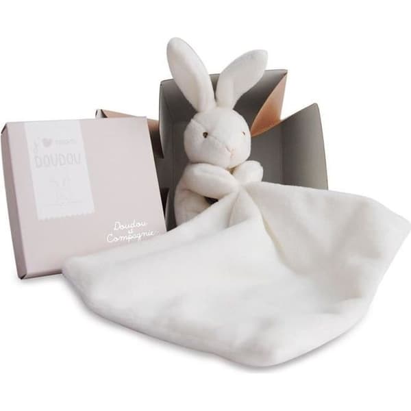 DOUDOU ET COMPAGNIE Kanin näsduk - Doudou i blomlåda