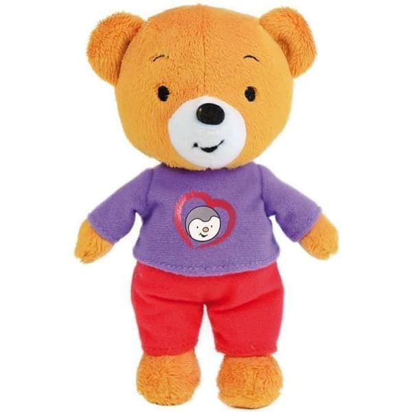 T'CHOUPI Massa av 3 Lalou, Pilou och T'choupi mjuka leksaker +/- 19 cm