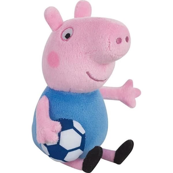 Set med 2 JEMINI mjuka leksaker - Peppa Pig T'choupi - +/- 17 cm - för barn