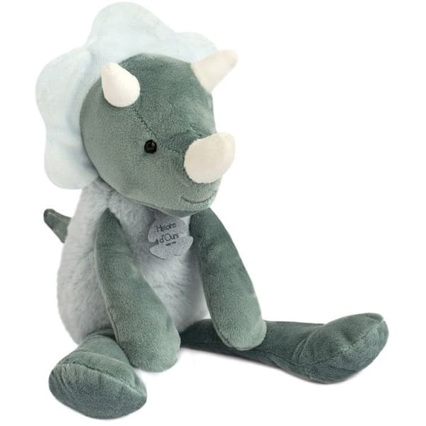 Täcken - BEAR STORY - Sweety Chou Dino Blue - För baby från födseln - Mjuk och lätt att hantera
