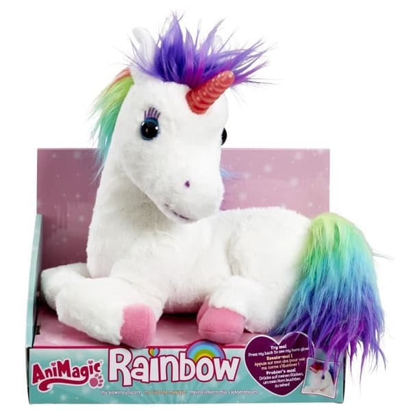 Crayola - Rainbow My Magical Unicorn - Plysch med funktion - Ljud och ljus