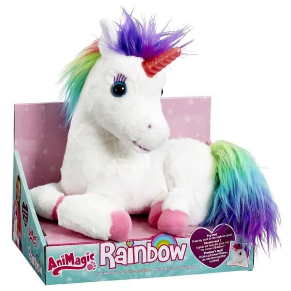 Crayola - Rainbow My Magical Unicorn - Plysch med funktion - Ljud och ljus