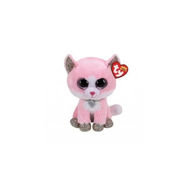 Ty Beanie Buddy Fiona Pink Cat Plyschleksak 24cm - För barn - Födelsedag 1 februari
