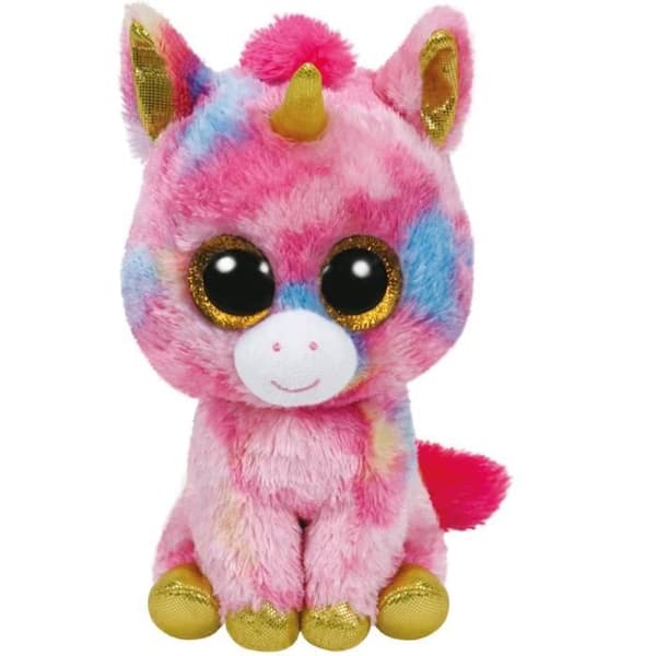Beanie Boo's xxlarge Fantasia the unicorn plyschleksak - TY - 70 cm - Mjuk och glänsande