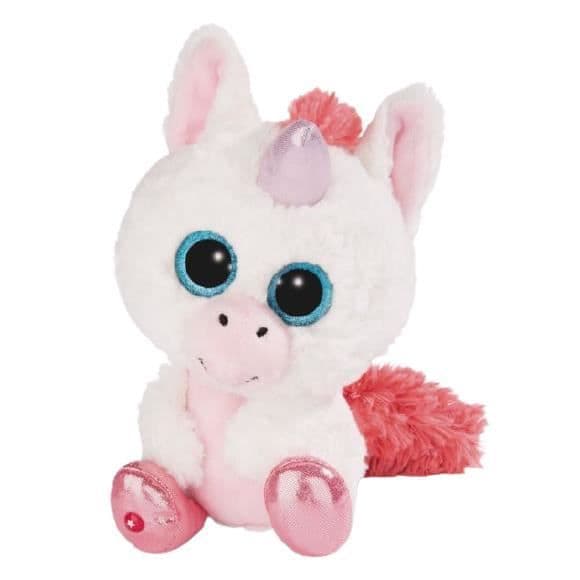 Pelser - Nici - Glubschis - Enhörning - 15 cm - Vit/Rosa - För barn från 3 år