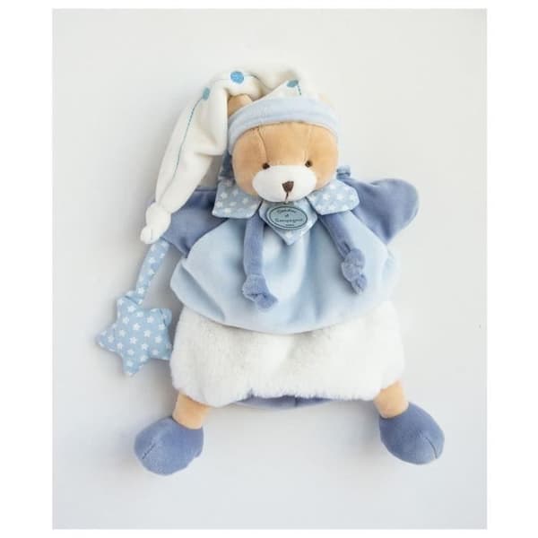 DOUDOU ET COMPAGNIE Cherry and Petit Chou - Puppet Bear Petit Chou