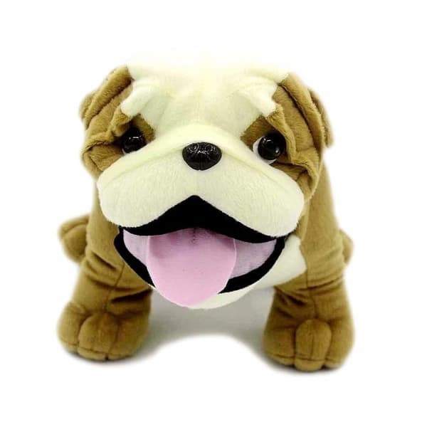 Vachichi Engelsk Bulldog Plysch Realistisk Plyschleksak