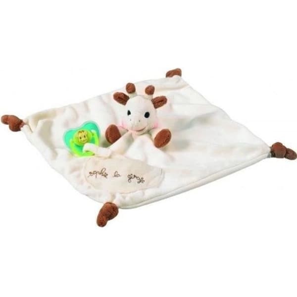 SOPHIE LA GIRAFE Baby täcke med nappklämma