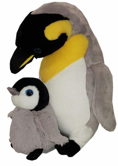 Heunec plyschleksak - 501270 - MISANIMO Pingvin med baby Multicolor