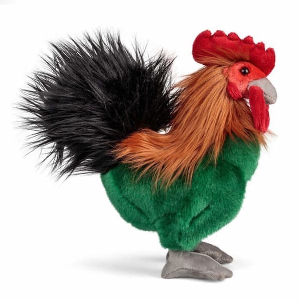 Tobar Plyschleksak - 37256 - Rooster Plyschleksak, Animigos World of Nature, Grön