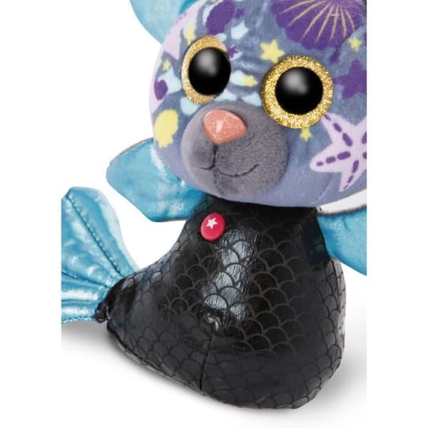 Mjukleksak - Nici - Glubschis junior - 15 cm - Blå/svart - För barn från 4 år