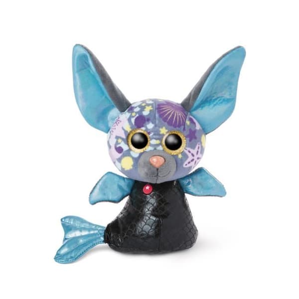 Mjukleksak - Nici - Glubschis junior - 15 cm - Blå/svart - För barn från 4 år