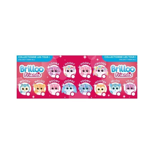 Gipsy Toys - Brilloo Friends - Liloo Cat - 13 cm - Lila & Rosa