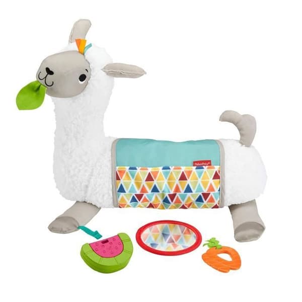 Plysch Lama lekkudde - FISHER - Plysch - Blandat - 0 månader - Vit och beige