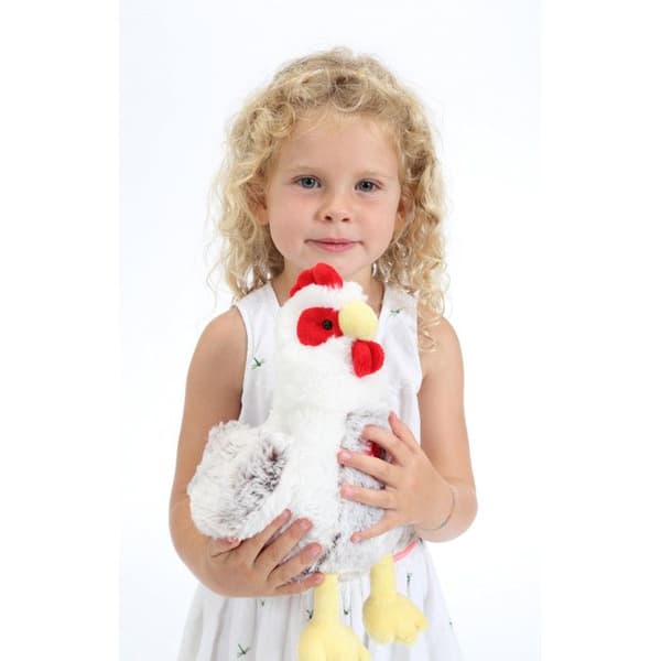 Gipsy Toys - Grå & Vit klingande Höna - 22 cm
