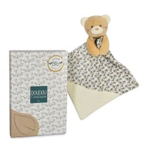 Doudou - Doudou et Compagnie - Doudou Doudou et Compagnie björn Beige och vit Bio Skål - 20 cm Pollen the bee