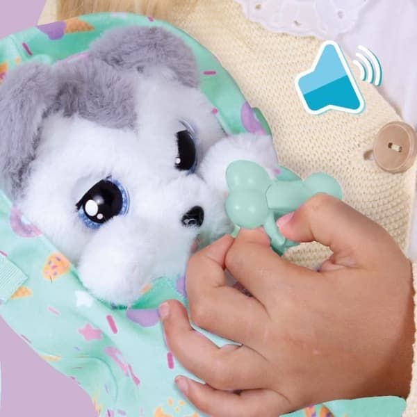 Baby Paws plyschleksak - my baby dog, Husky - IMC Toys