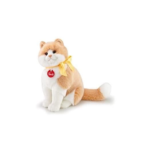 Mjukisdjur - TRUDI - Katt Charlie - Vit-beige - Maskintvättbar - 3 år och uppåt