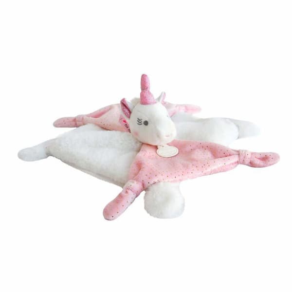 Täcke - DOUDOU ET COMPAGNIE - Rosa enhörning - 22 cm - Flicka - Barn - Rosa