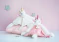 Miniatyrbild 4 av 4: Täcke - DOUDOU ET COMPAGNIE - Rosa enhörning - 22 cm - Flicka - Barn - Rosa