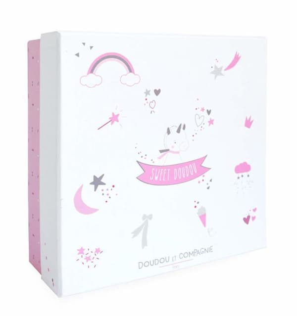 Täcke - DOUDOU ET COMPAGNIE - Rosa enhörning - 22 cm - Flicka - Barn - Rosa