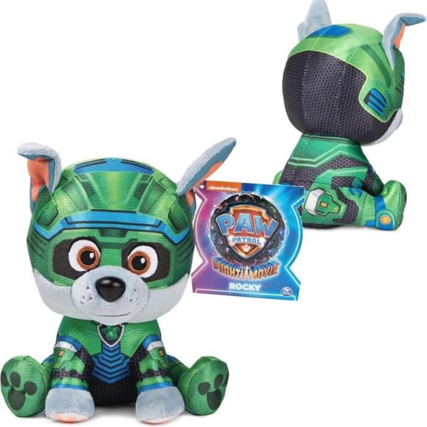 Paw Patrol The Movie 2 maskot Rocky soft plysch 17 cm