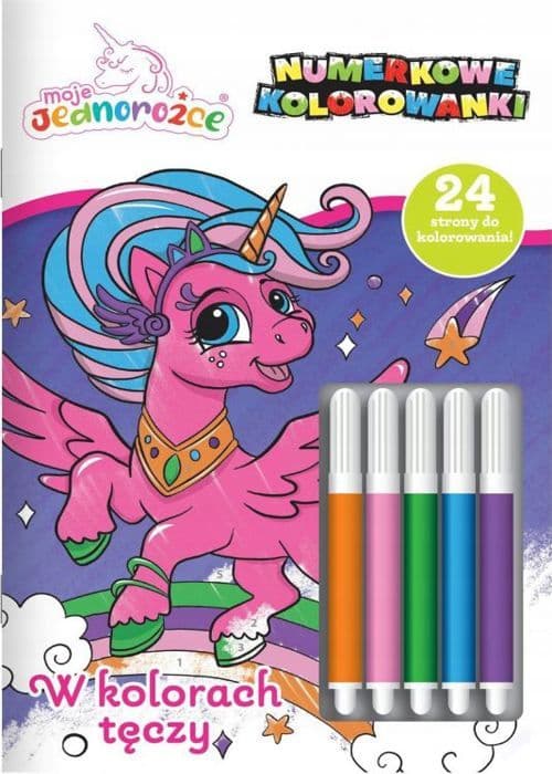 Peluche Media service zawada Moje Licornes Numéro no.cz3 I färgerna av regnbågen 22786