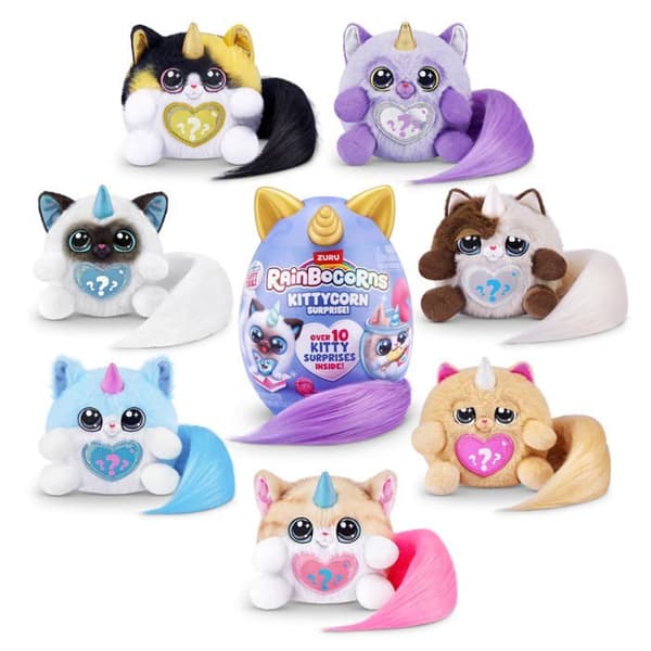 Peluche Rainbocorns - 92104H - Kittycorn Surprise, Norsk Skogkatt, serie 3, Peluche (21.5 cm), (Norsk Skogkatt)