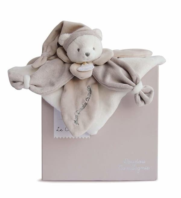 Doudou Gray Bear Collector - Doudou et Compagnie - Blandat - Från födseln