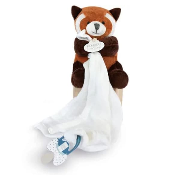 Doudou - Doudou and Company - Doudou och företag Panda Brown Nappklämma - Unicef