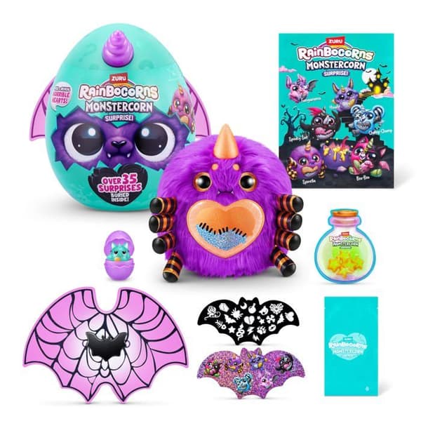 Peluche Rainbocorns - 9297D - Monstercorn Surprise, (Spindel) Leksaker för Flickor, peluche, Halloween
