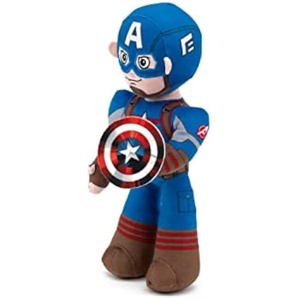 Peluche - SIMBA - Captain America - 25 cm - Articulerat inre skelett - Flera färger