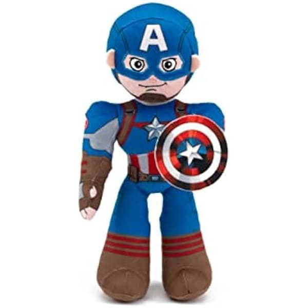 Peluche - SIMBA - Captain America - 25 cm - Articulerat inre skelett - Flera färger