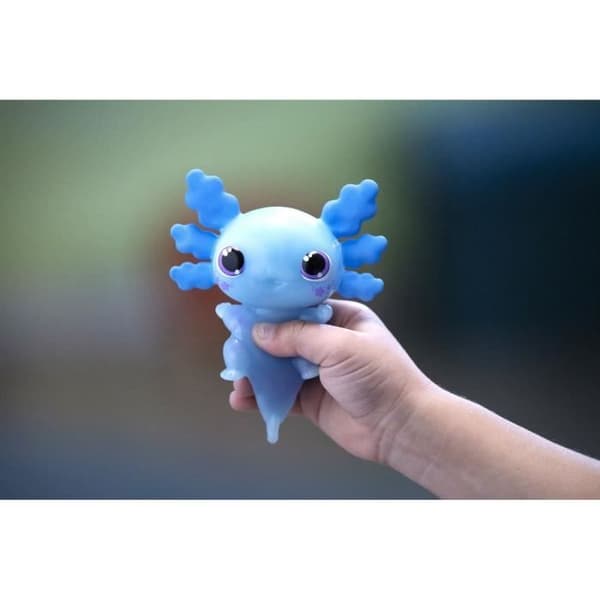 Interaktivt djur - GOLIATH - Animagic Let's Glo Axolotl Blue - Lätt och taktil funktion från 4 år
