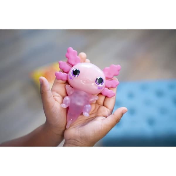 Interaktivt djur - GOLIATH - Animagic Let's Glo Axolotl Blue - Lätt och taktil funktion från 4 år