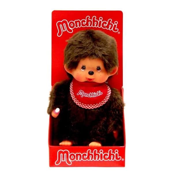 Monchhichi Boy Red Bib 20 cm