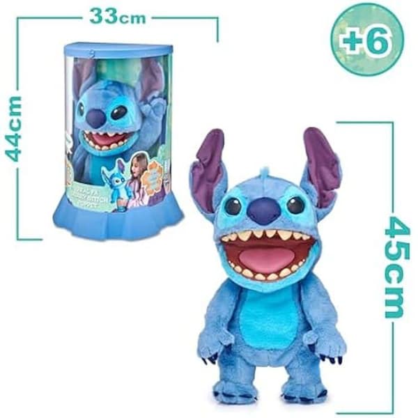 Interaktiv nalle - DISNEY - Stitch FX - 45 cm - 100+ ljud och åtgärder - För barn från 6 år och uppåt