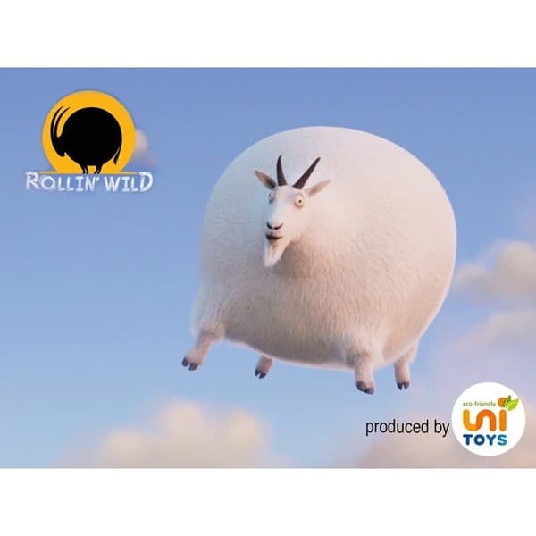 Peluche Uni-toys - RW-30010 - Rollin' Wild Bergsget i Peluche Storlek L 28 cm (Längd)