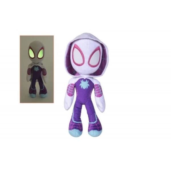 Doudou Mjuk leksak Marvel lila Spiderman som lyser i mörkret - Z'other brands - Doudou