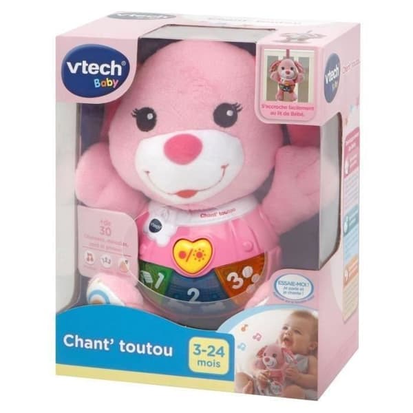 Plyslegetøj - Vtech - Chant'toutou 502355 Pink