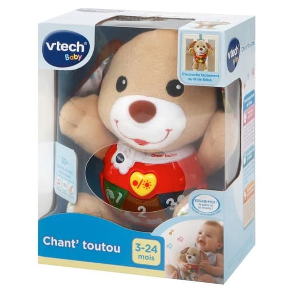 VTECH BABY - Interaktiv plys til børn - Brun syngende hund