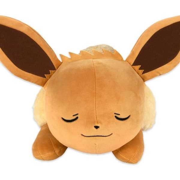 Mjukisdjur - BANDAI - Pokémon - Eevee (Eevee) 40cm - Mycket mjuk sovande Pokémon mjukisdjur - JW0222