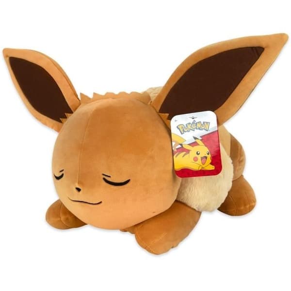 Mjukisdjur - BANDAI - Pokémon - Eevee (Eevee) 40cm - Mycket mjuk sovande Pokémon mjukisdjur - JW0222